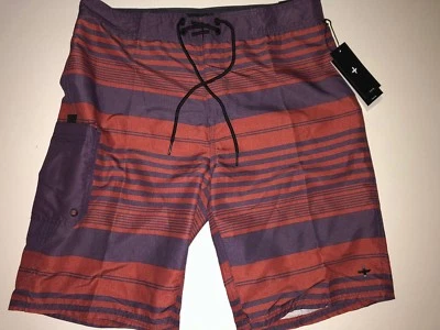 Nuevo con etiquetas Pantalones Cortos Tavik Pool Board Para Hombre Talla 30 Azul Marino/Rojo Playa Piscina Foto 1 de 3