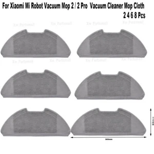 Cleaner Mop Cloth Spare Parts For Xiaomi Mi Robot Vacuum Mop 2 Pro MJST1S 2 pcs - Picture 1 of 9