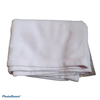 Pottery Barn Kids Soft Pink Blanket Fleece for Baby Security Crib 30 X 40 Lovey - Image 1 of 4