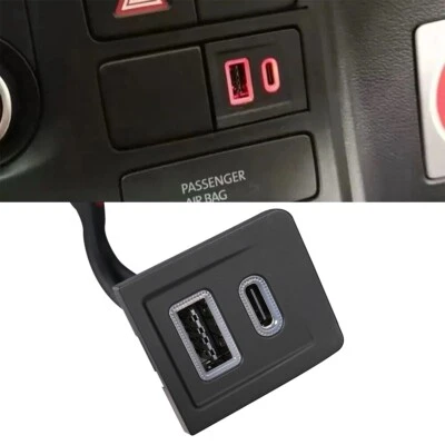 Auto Dual USB PD+QC3.0 Ladegerät Buchse Steckdose für VW Multivan T5 2003-2015