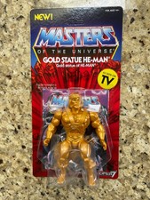 Super7 Masters of the Universe Gold Statue He-Man 5.5  Inch Vintage Retro Figure