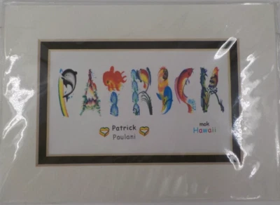 "PATRICK PAULANI" CARTA ARTE IMPRESIÓN ARTISTA MATTHEW MOK LARGO FENG ZHI 5X7 DBL MATE Foto 1 de 4