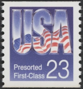 1992 US Scott #2608, 23c USA Presorted First Class Coil Single MNH - Picture 1 of 1