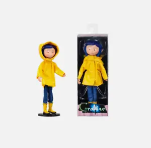 7"PVC Bendy Coraline Action Figure Model Doll Yellow Raincoat Ver F Collection - Picture 1 of 6