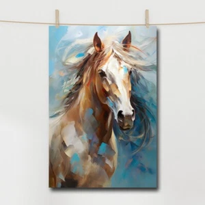 Horse Canvas Painting Animal Wall Art Home Decor Mural Print Poster Decoration - Picture 1 of 6