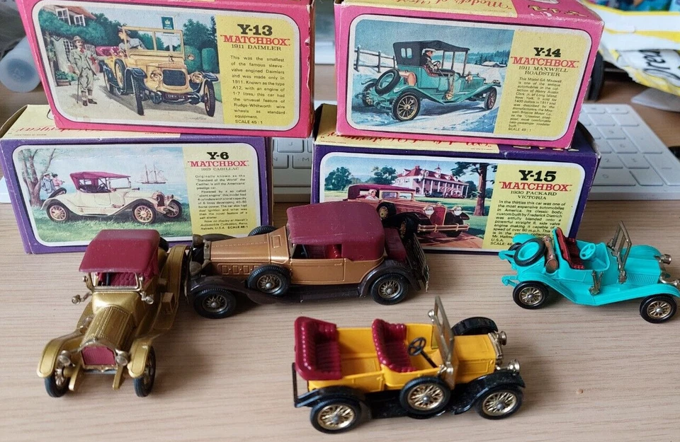 Job Lot of MATCHBOX Models of Yesteryear - Y13 - Y14-Y15-Y9 IN good condition . - Image 1 of 4