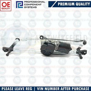 FOR FIAT FIORINO QUBO CITROEN NEMO PEUGEOT BIPPER FRONT WIPER LINKAGE MOTOR SET - Picture 1 of 24