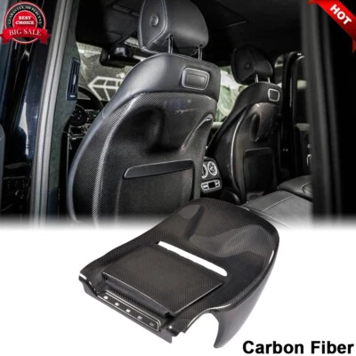 For Mercedes G Class W463 W464 G500 G63 Dry Carbon Fiber Seat Back Cover Trim - Image 1 of 4