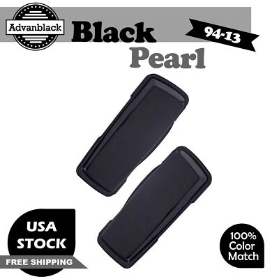 Black Pearl Saddlebag Lids Cover Fits Harley Street Road Electra Glide - Image 1 of 4