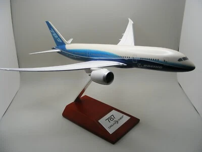 1:200 Hogan Boeing 787 Dreamliner With Wooden Stand House Colors - image 1 of 4