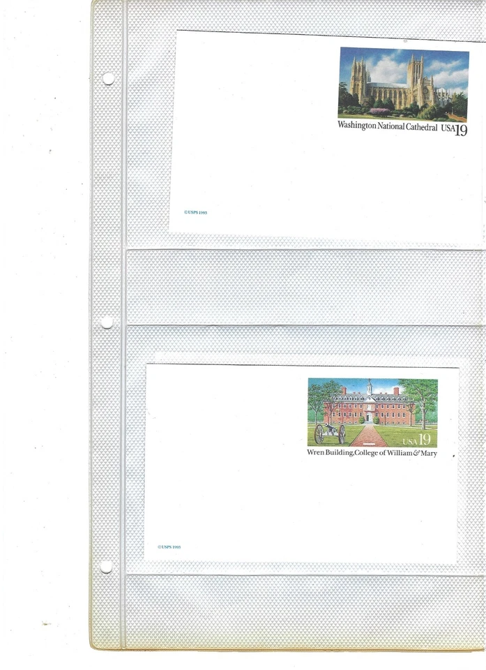 US: 2 postal cards NEW/used MNH 122925 - Image 1 of 1