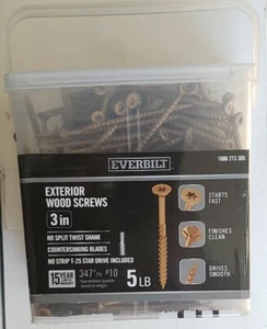 10 In. X 3 In. Star Drive Flat Head Exterior Wood Deck Screws (5lbs) No Split  - Picture 1 of 3