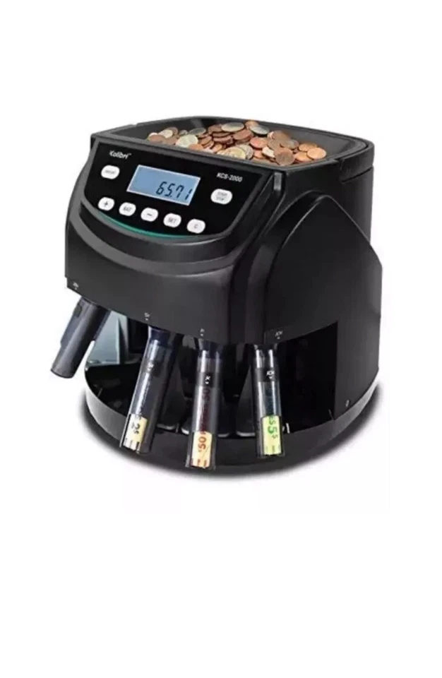 Kolibri kcs-2000 Professional USD Coin Counter and Sorter Machine Coin Wrapper