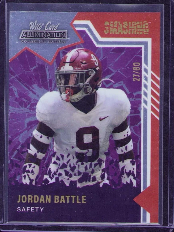 2021 Wild Card Alumination NIL Collegiate Edition - #8 Jordan Battle (RC) /80 - Image 1 of 1