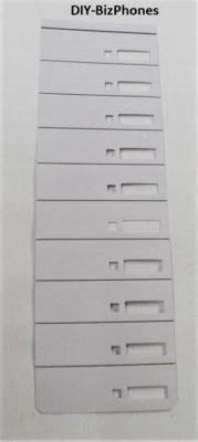 DIY-BIZPHONES-TOSHIBA 5-Pack Lot Paper Desi Label Toshiba DKT3000 Series 10 Button Phone DKT3210 S SD