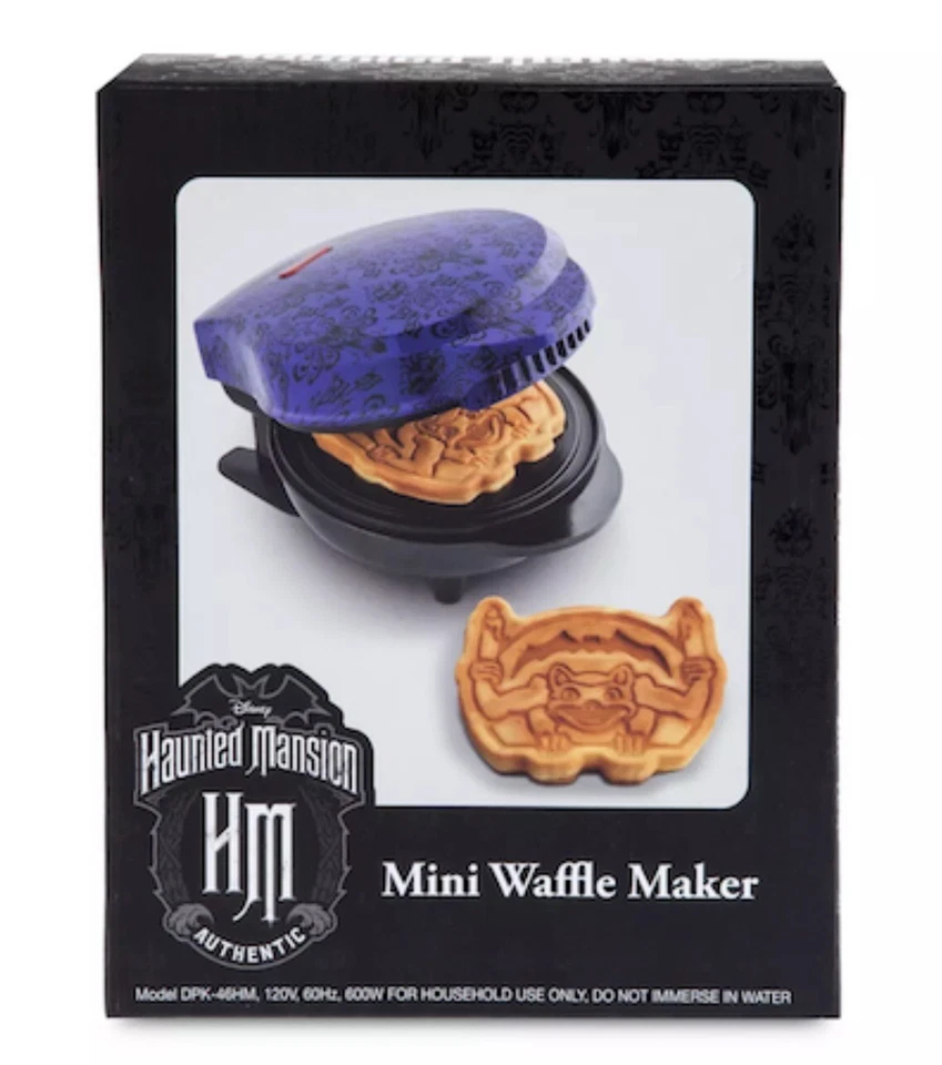 Disney Haunted Mansion Wallpaper Gargoyle Waffle Maker Breakfast Non-Stick