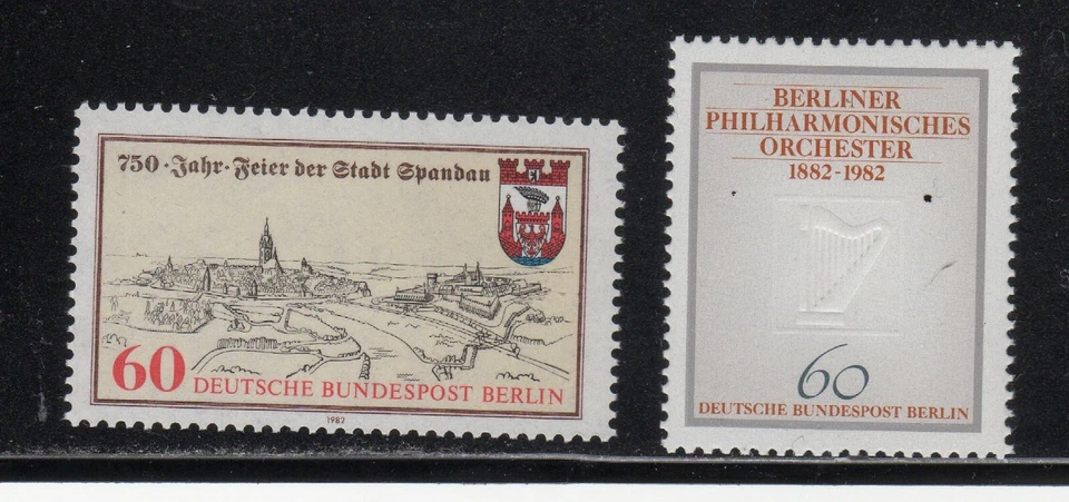 Germany 1982 SC# 9N471-9N472 - 750th Anni. Spandau, Berlin Philharmonic M-NH 203 - Image 1 of 1