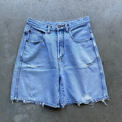 Pantalones Cortos Vaqueros Jordache Vintage Años 90 Azul Lavado Envejecido Talla 11/12 Foto 1 de 4