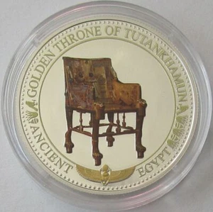 Salomonen 2 Dollars 2016 Ancient Egypt Goldener Thron von Tutenchamun Silber - Bild 1 von 2