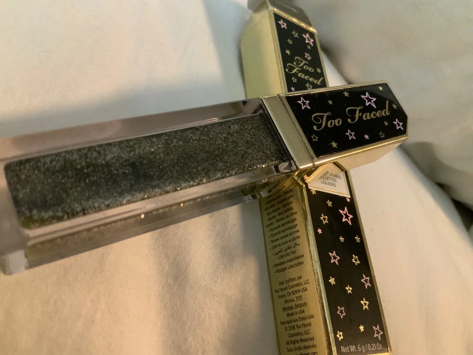 Too Faced Twinkle Twinkle Liquid Glitter Eye Shadow LICORICE New In Box - Image 1 of 1