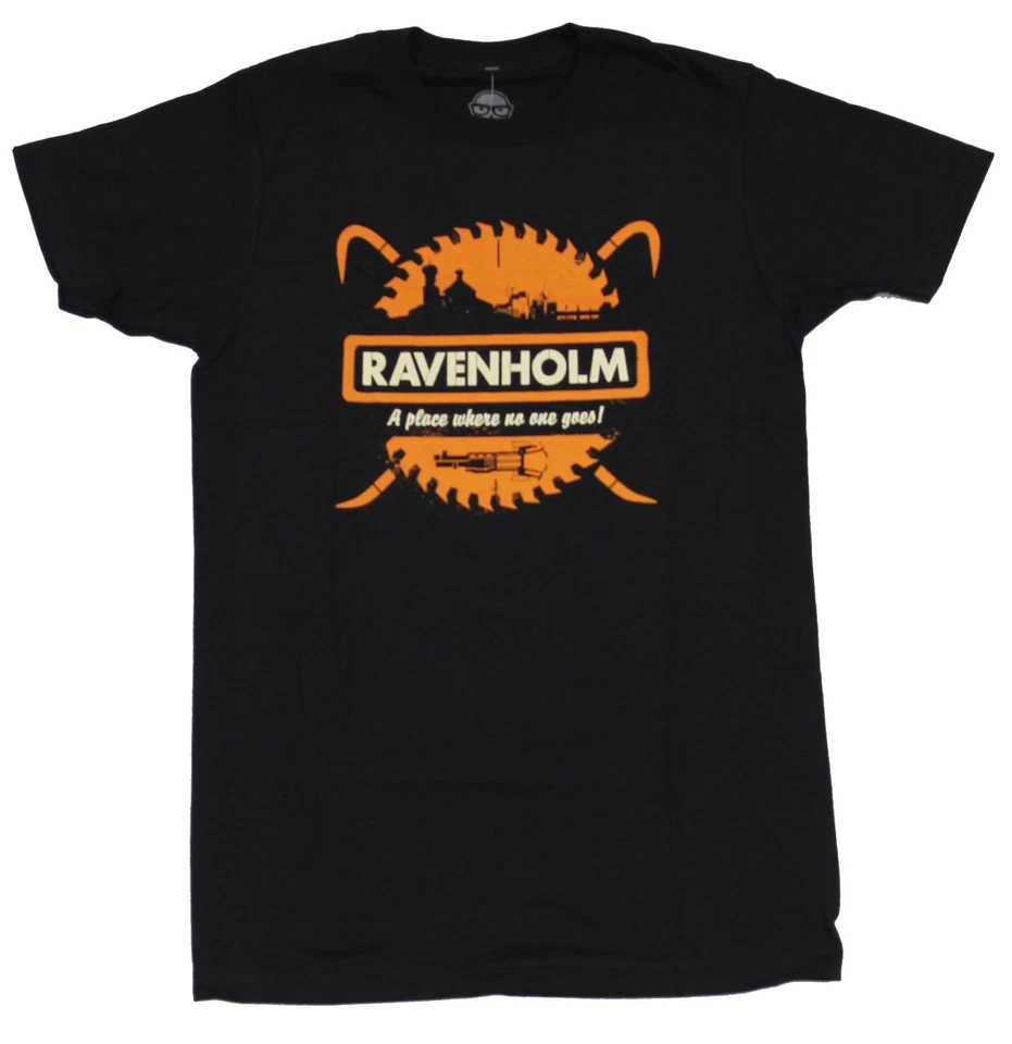 Camiseta Masculina Half Life 2 - Logotipo Ravenholm Um Lugar Onde Ninguém Vai - Imagem 1 de 1