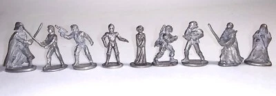 Monopoly Star Wars Classic Trilogy Edition 1997 conjunto completo de 9 fichas de peltre Foto 1 de 3