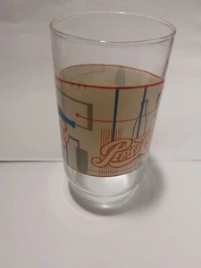 RARE Vintage Pepsi-Cola Tumbler Glass MCM Mid-Century Modern - Picture 1 of 9