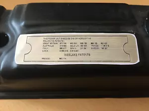 BMC Weslake Patents Rocker cover decal sticker Mini Morris MG Riley - Picture 1 of 1