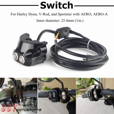 1" Handlebar Switch For Harley Street Glide Electra Glide Road King Road Glide - Image 1 of 4