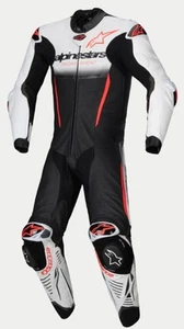 Tuta in pelle Alpinestars GP-R7 1PC uomo white black red fluo - Picture 1 of 1