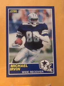 Michael Irvin #18 1989 Score Football RC Dallas Cowboys Rookie - Bild 1 von 2