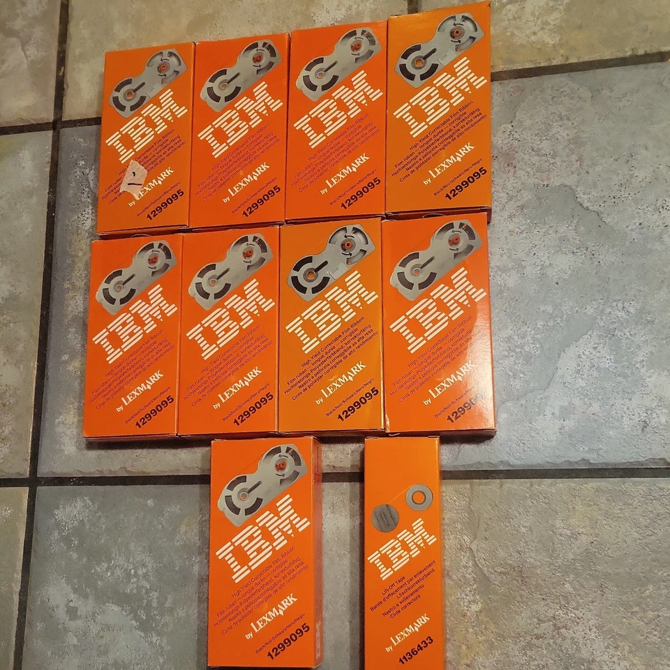  NEW LOT  Of  9 IBM High Yield Correctable Film Ribbon  #1299095   - Image 1 of 3