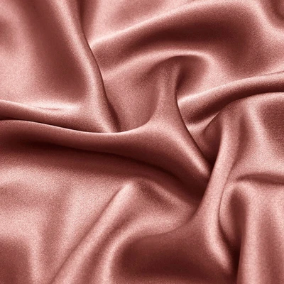 Adobe Rose 100% Pure Mulberry Silk Fabric by the Yard 44" width 19 mm 6A Grade - Image 1 of 4
