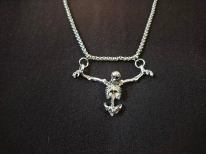 Skull , Skeleton,  Punk Necklace ,Gothic Pendant with High-Quality Alloy Jewelry - Picture 1 of 6