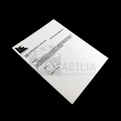 Memo de papeleo SMALLVILLE Luthor Corp utilería original (0024-8708) Foto 1 de 3