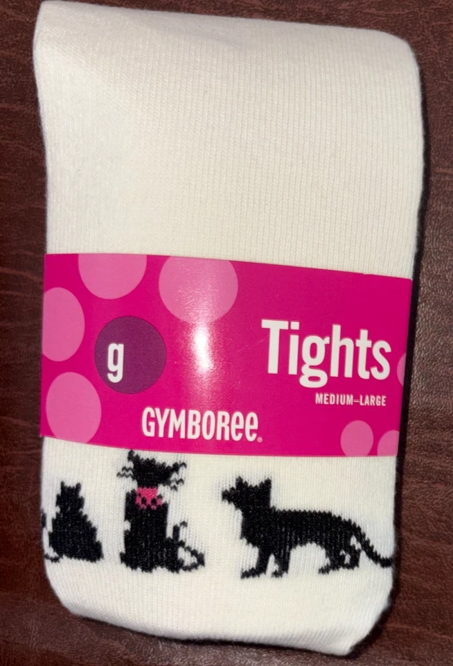 Medias Gymboree vintage 2003 City Sidewalk marfil gato m/l 4-5 nuevas con etiquetas Foto 1 de 1