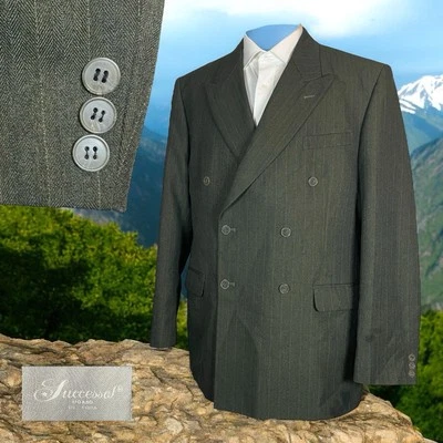 Abrigo Deportivo Phita Para Hombre 42L Verde Rayas Poliéster Doble Pecho Pico Foto 1 de 4