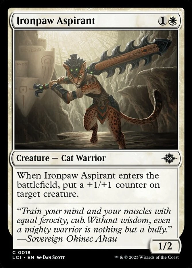 x1 Ironpaw Aspirant - Lost Caverns of Ixalan - NM - MTG - Image 1 of 1