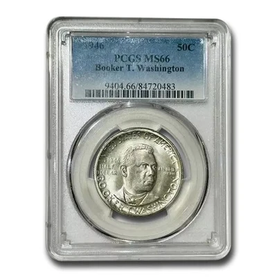 1946 Booker T. Washington Half Dollar Commem MS-66 PCGS - Image 1 of 3