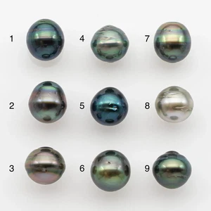 10-11mm Tahitian Pearl, Loose Undrilled with High Luster and for Jewelry Making - Picture 1 of 71