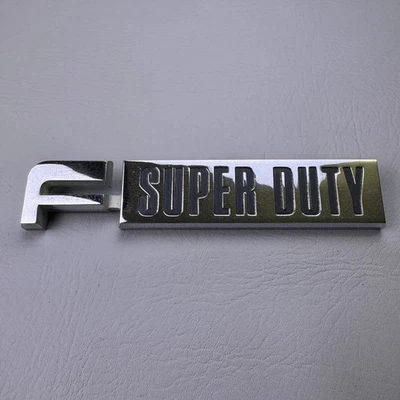 1987-1991 Ford F-Series F-Super Duty Fender Emblem Badge Logo E8TB-16702-BC OEM - Image 1 of 4