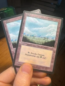 2x German FBB • Misprint Wald "Forest Plains" • Unplayed • Mtg (1177) - Picture 1 of 21