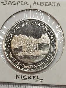 1975 Jasper Alberta $1 National Parks dollar token Proof Like AB76 - Picture 1 of 2