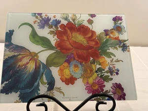MacKenzie-Childs Flower Market Large Cutting Board, White - Picture 1 of 5