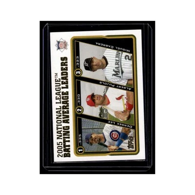Derrek Lee Albert Pujols Miguel Cabrera 2005 #UH142 NM - Image 1 of 3