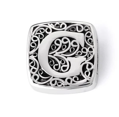 Dije deslizante inicial con monograma de plata esterlina Lori Bonn “G H L” nuevo con etiquetas tú eliges Foto 1 de 4