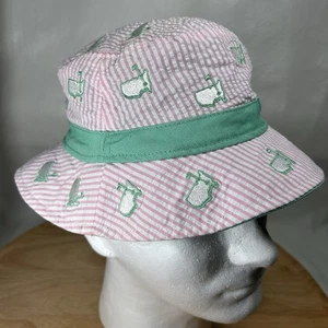 Masters Augusta National Fischerhut rosa weiß grün Seersucker KINDER Wende - Bild 1 von 7