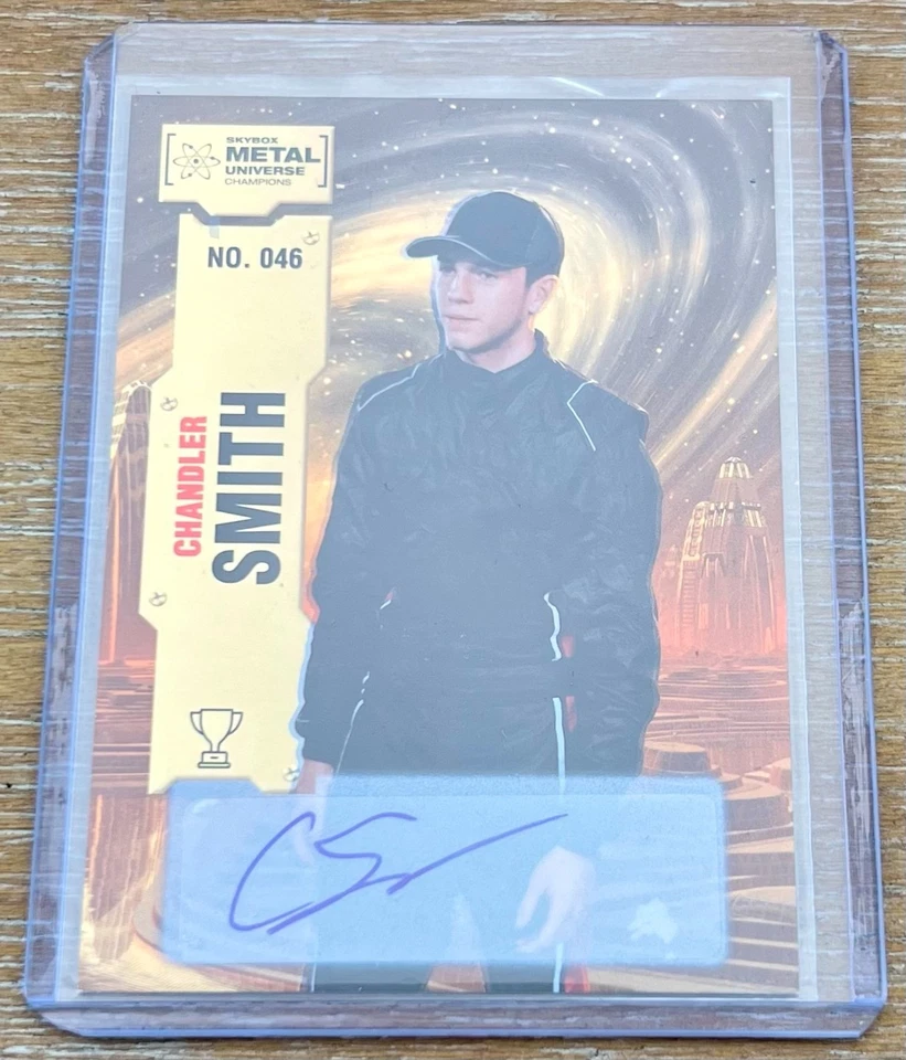 CHANDLER SMITH 2022 Skybox Metal Universe Champions AUTO AUTOGRAPH GOLD #09/25 ! - Image 1 of 1