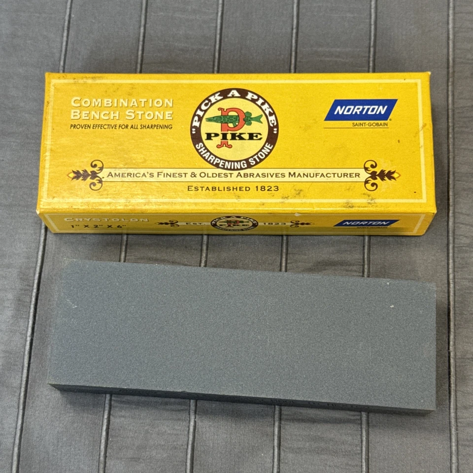 Pike Combination Bench Sharpening Stone 1" x 2" x 6" - Image 1 of 4