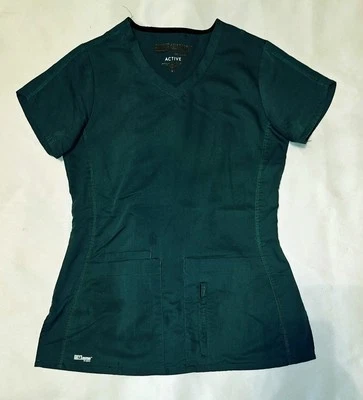Grey's Anatomy Active Scrub Top In Hunter Green Size Xsmall - Image 1 of 2